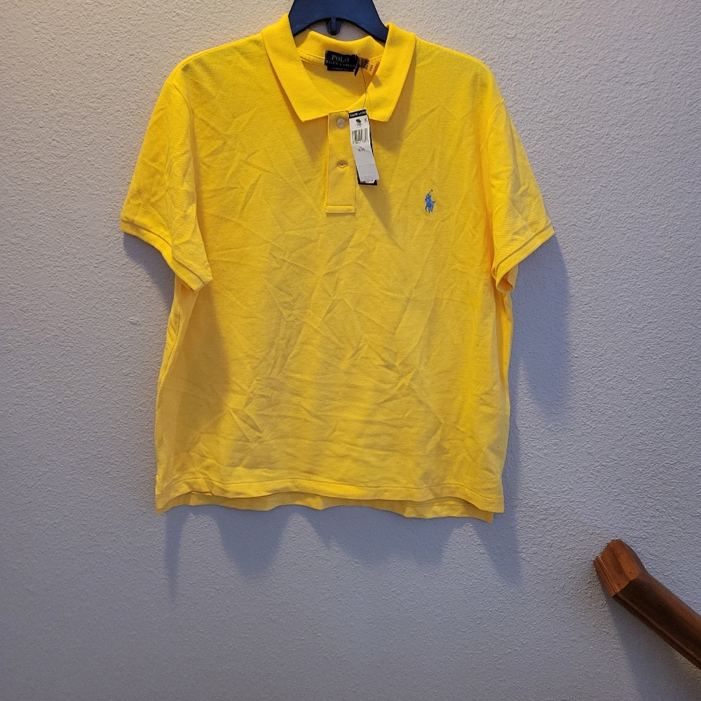 Ralph Lauren Yellow Polo Shirt Classic Design